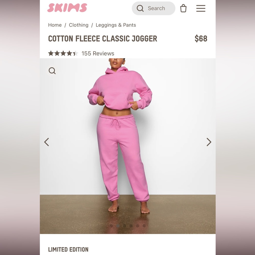 Skims Cotton Fleece Classic Jogger